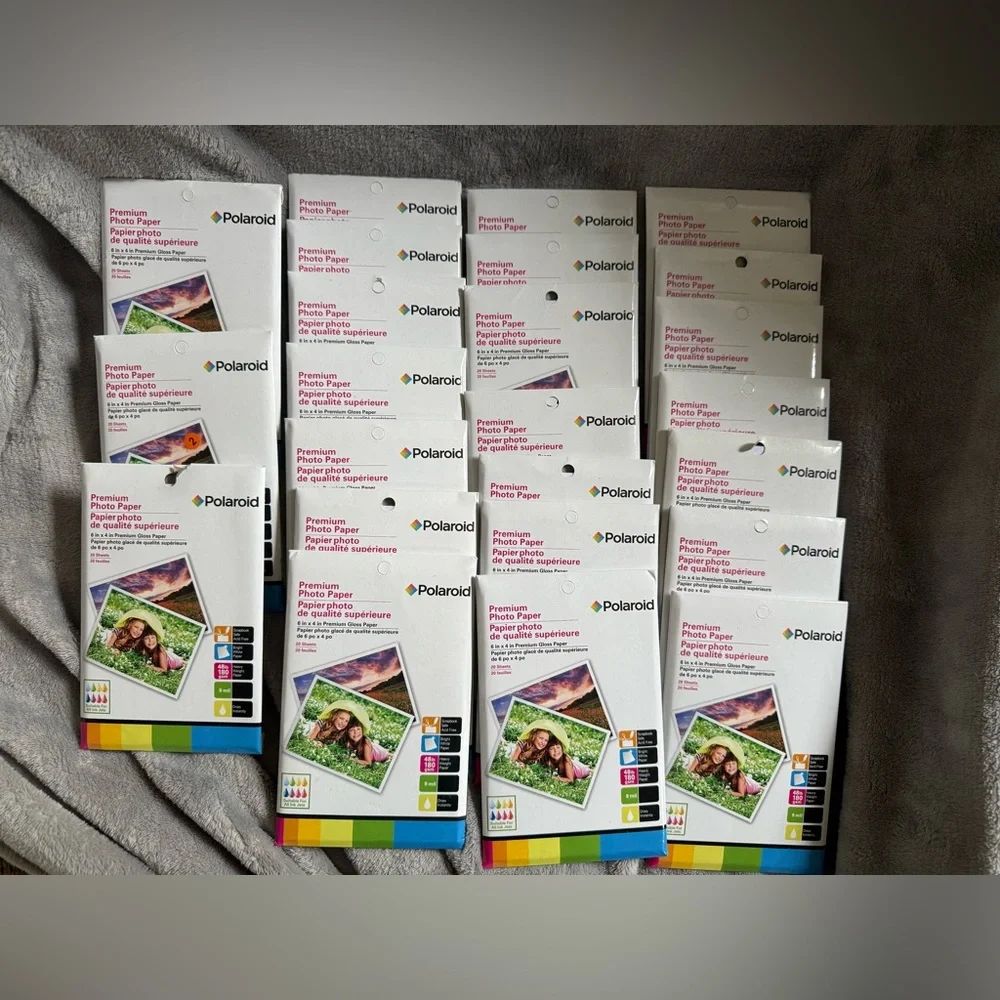 Polaroid Premium Photo Paper - White (Pack) - Bright Gloss Prints